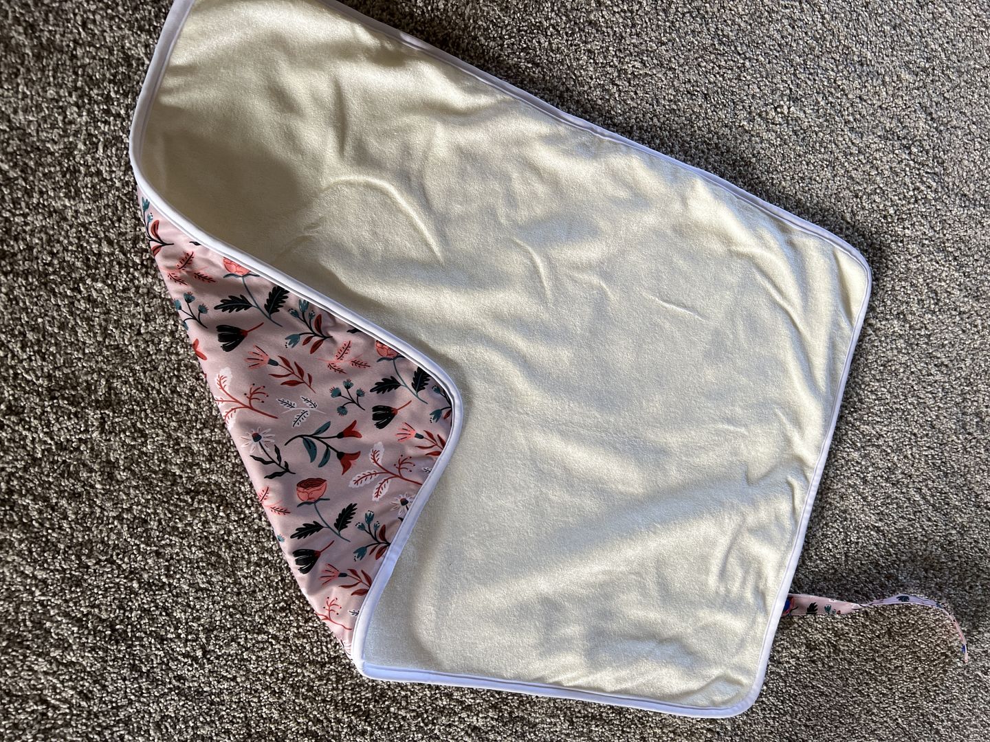 Customer photo review of Patterned Basics Super Soft Diaper Change Mats Machine Washable