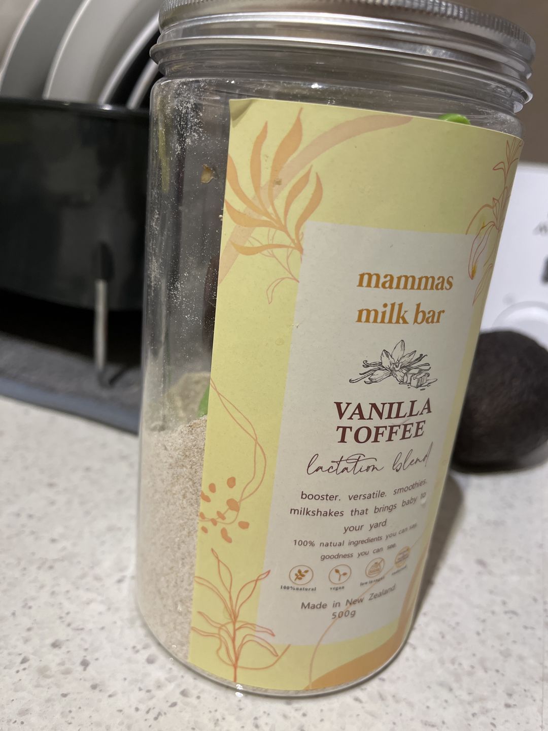 Customer photo review of Vanilla Toffee Lactation Blend