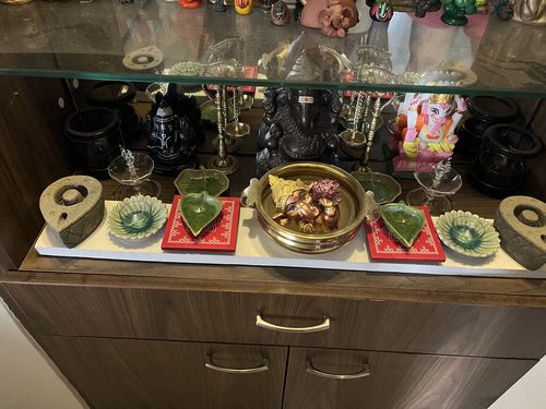 Customer photo review of Wooden Deity / Pooja Stand