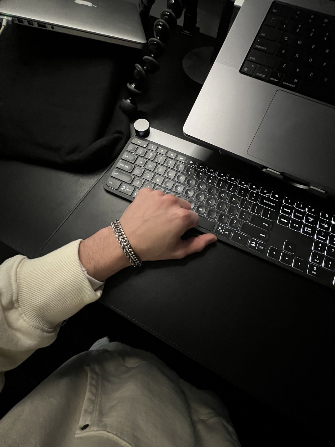 Customer photo review of Cuban 8mm + Rope 5mm Bracelet Stack - Silver RG321+RG323