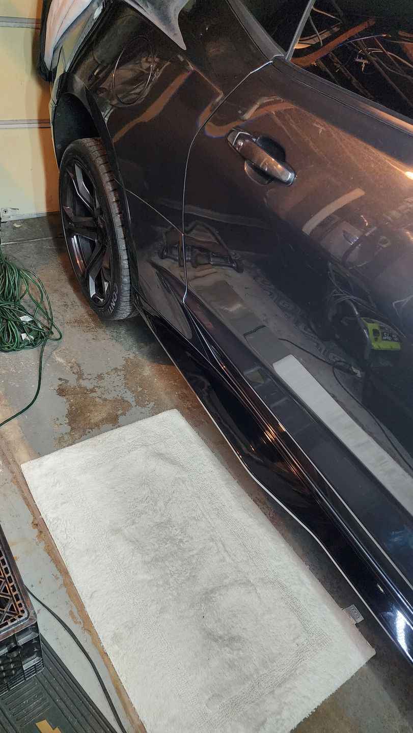 Customer photo review of 6th Gen Camaro ZL1 Conversion Side Skirts Rocker Panels