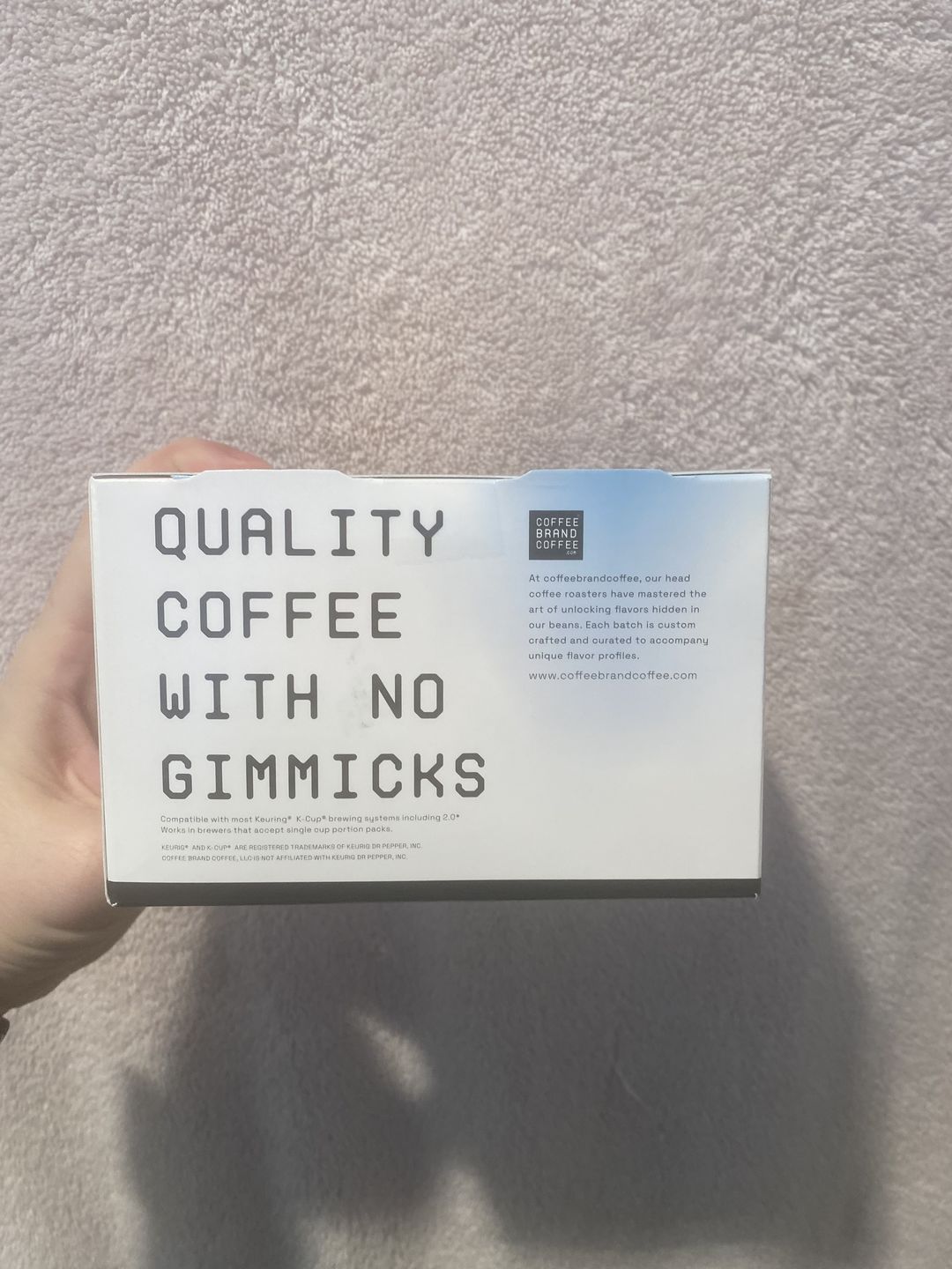 Customer photo review of Dark Roast Kcups