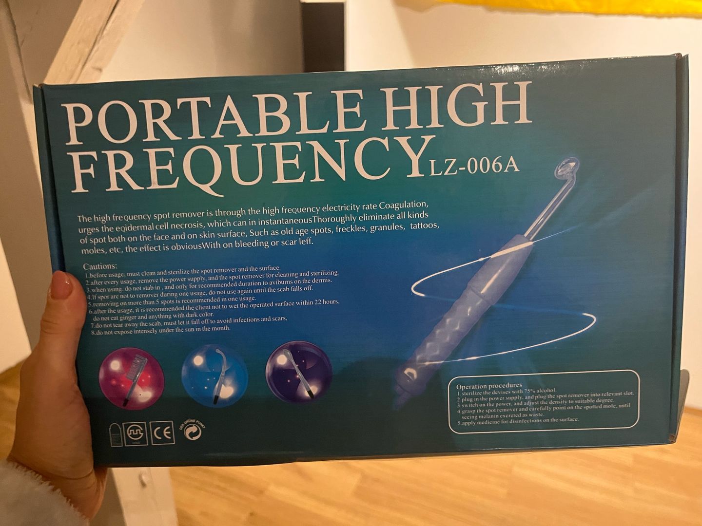 Customer photo review of AcneClear™  High Frequency Acne Therapy Device