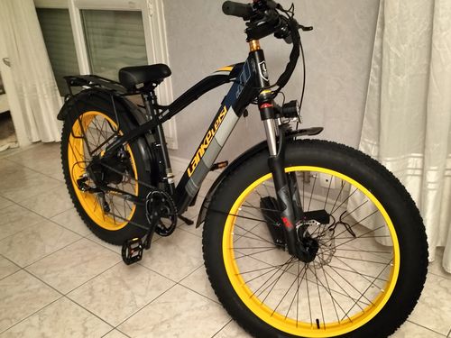 Customer photo review of Lankeleisi XC4000 1000W Electric Fat Tire Mountain E-bike 40km/h 105km 17.5Ah Battery