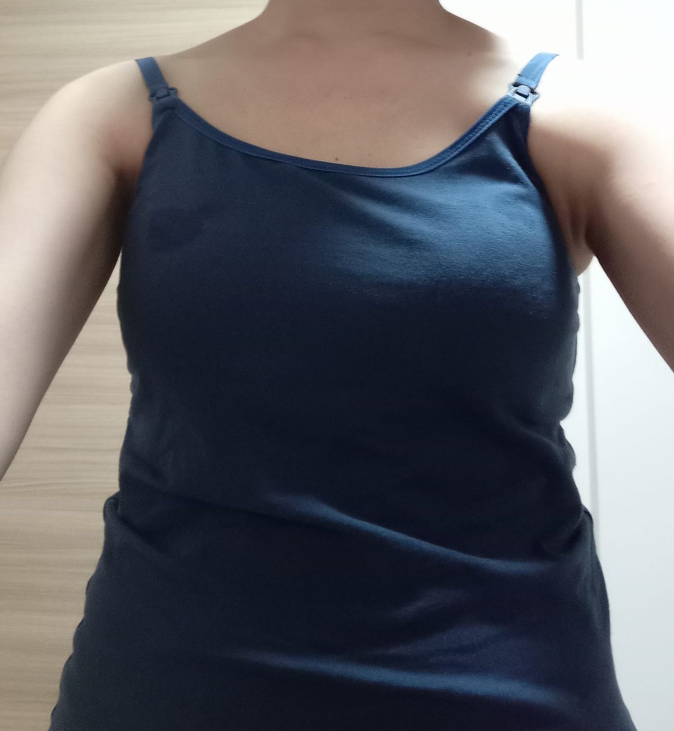 Customer photo review of Ellie Cruz Nursing Cami