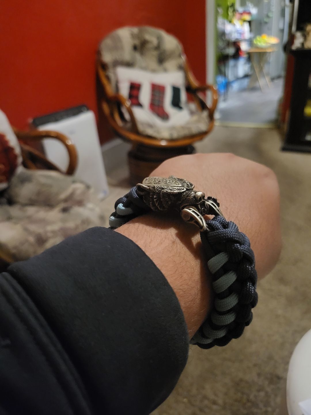 Customer photo review of Vikings Bear Paracord Bracelet