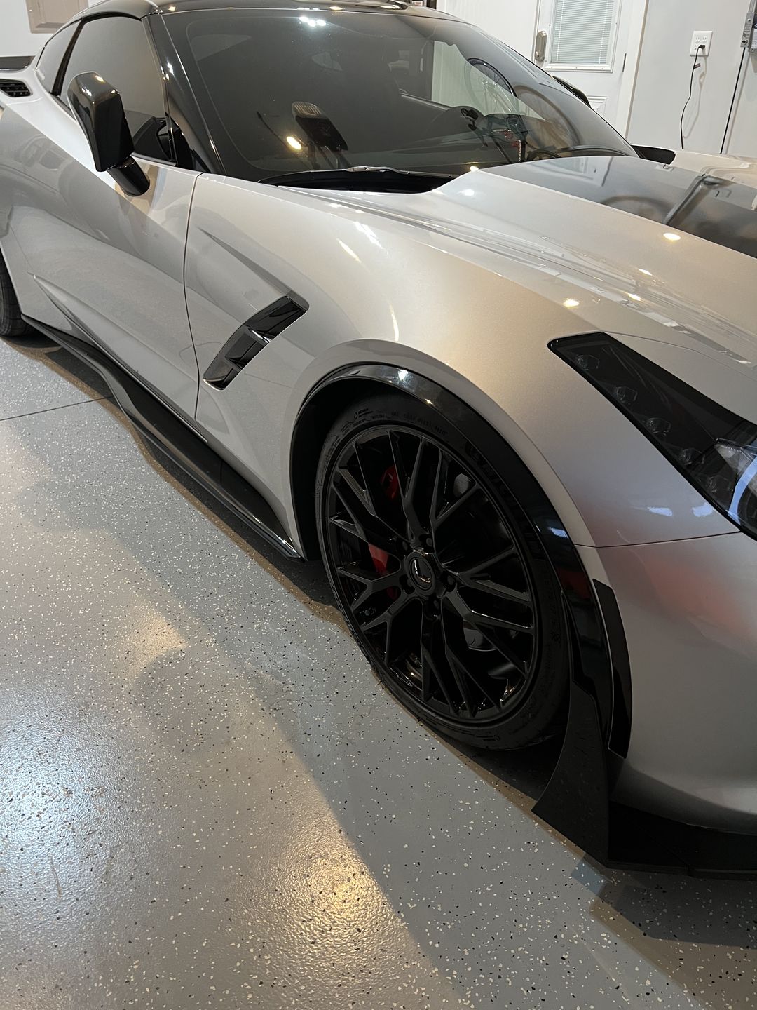 Customer photo review of Corvette C7 Front Fender Flares Wheel Trim