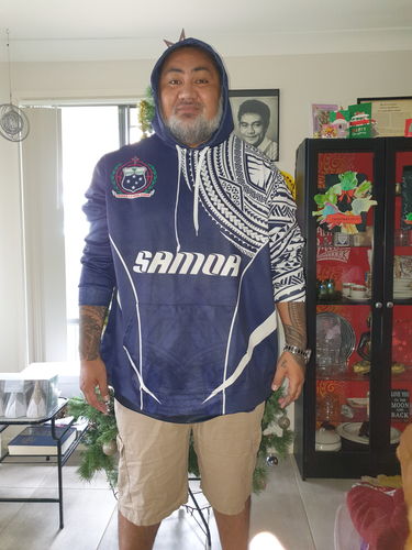 Customer photo review of Samoa Active Special Hoodie - Samoa Coat Of Arms Polynesian Tattoo A7