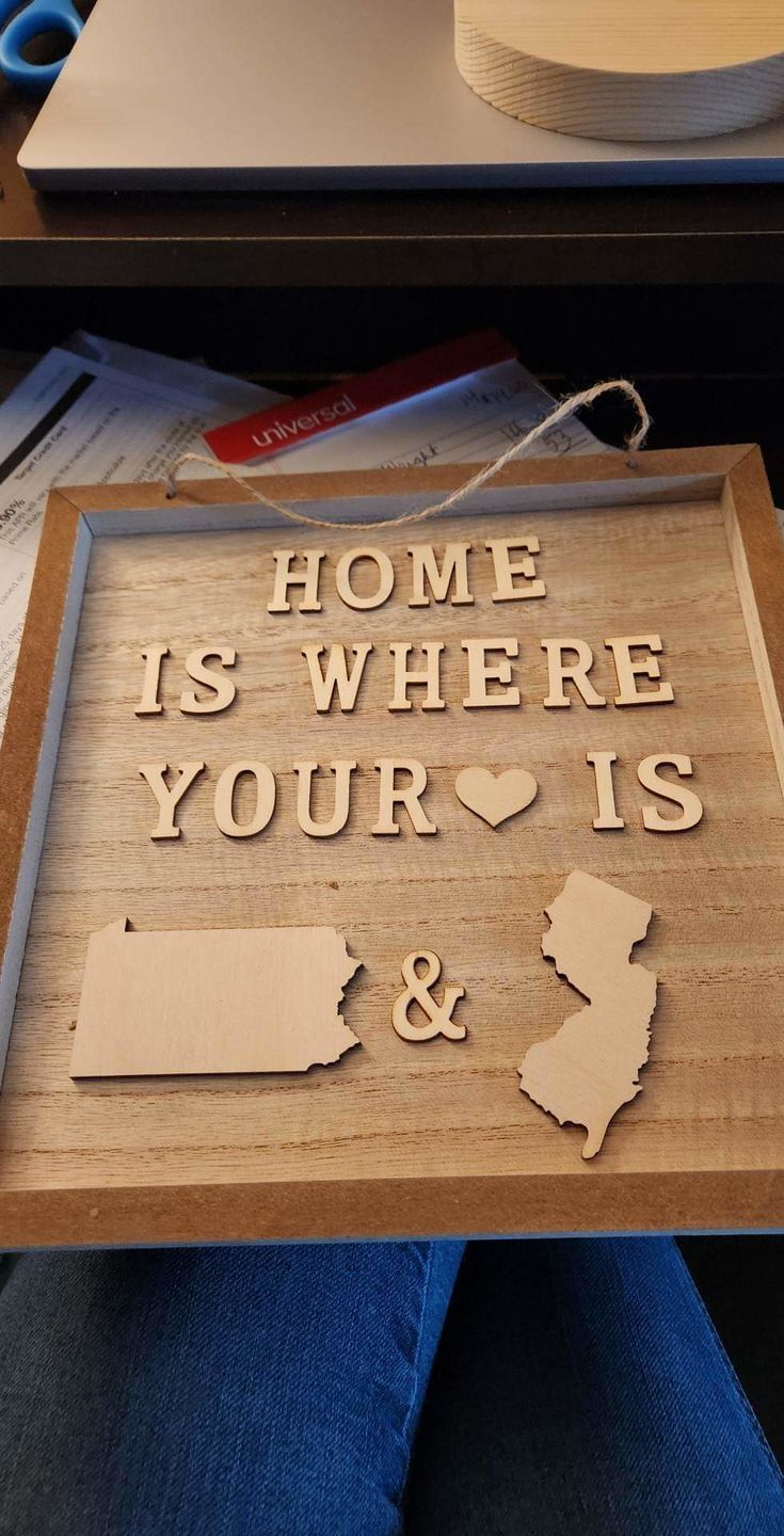 Customer photo review of Unfinished Wood Pennsylvania Shape - State - Craft - up to 24" DIY