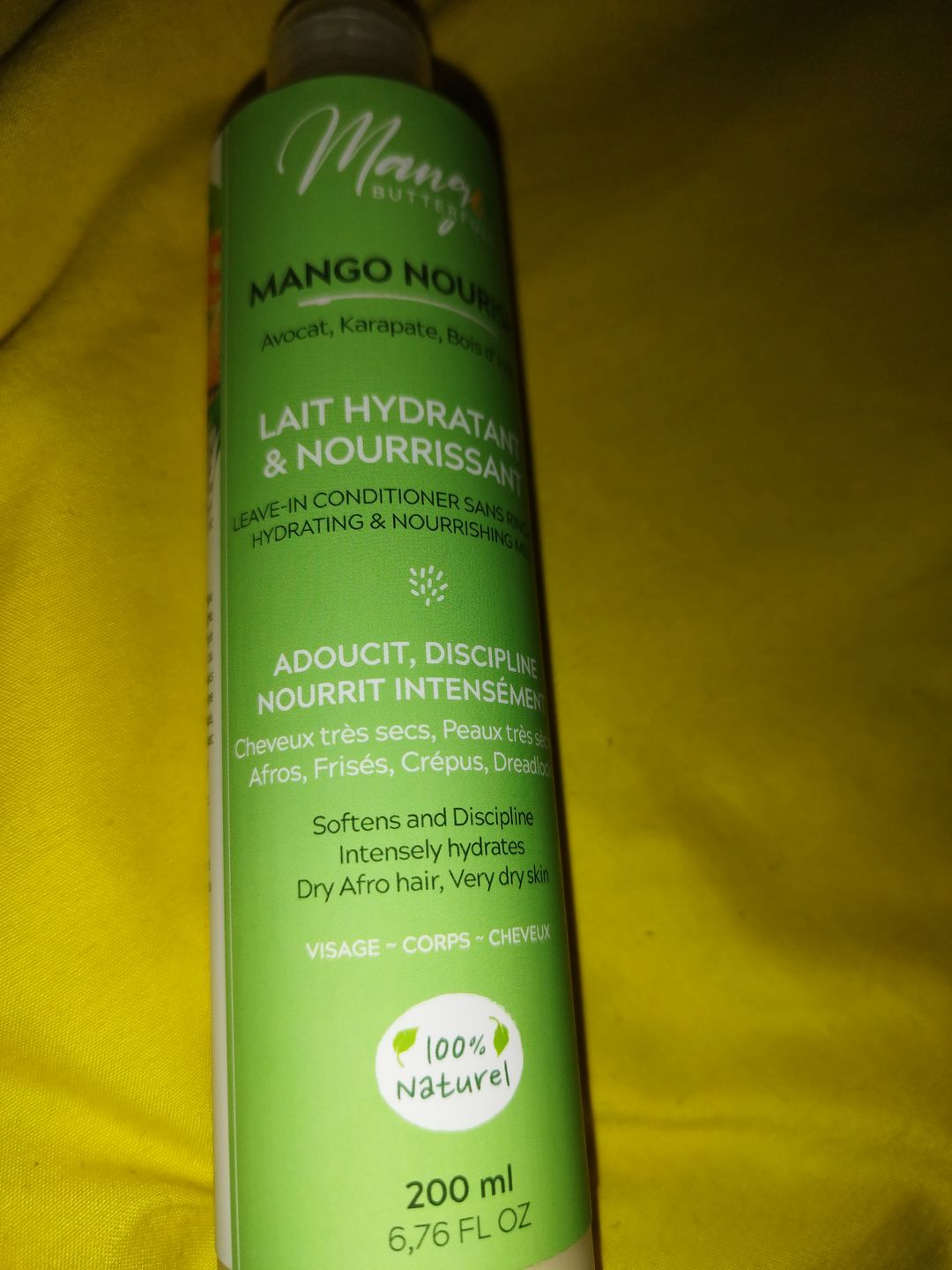 Customer photo review of Lait hydratant et nourrissant - NOURISH