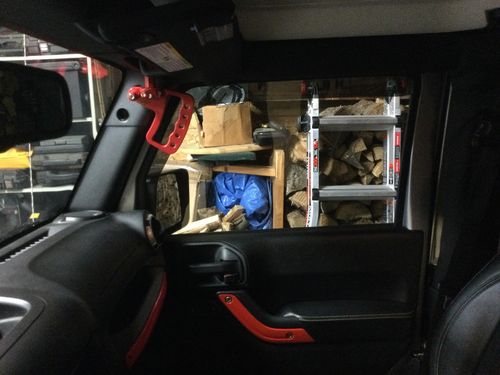 Customer photo review of Aluminum Grab Handle for 11-18 Jeep Wrangler JK/ JKU