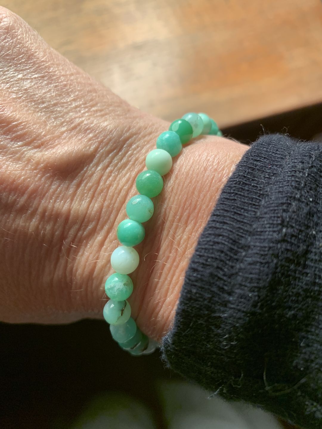Customer photo review of Bracelet Chrysoprase
