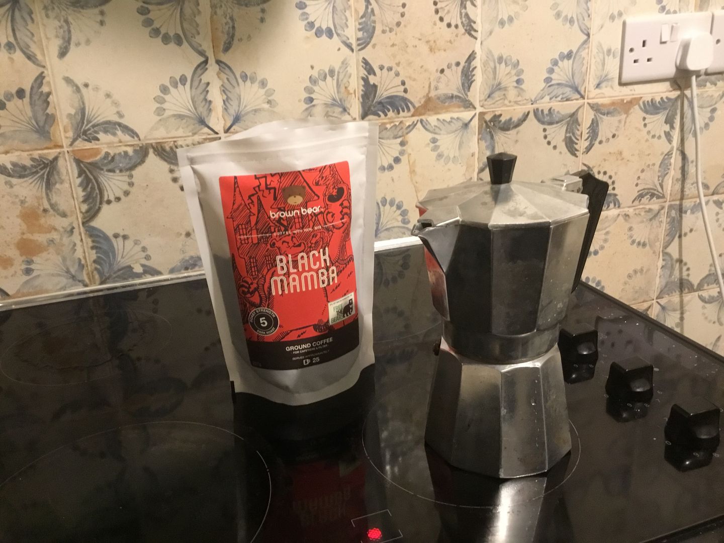 Customer photo review of Black Mamba Strong Coffee, Strength 5, Dark Roast