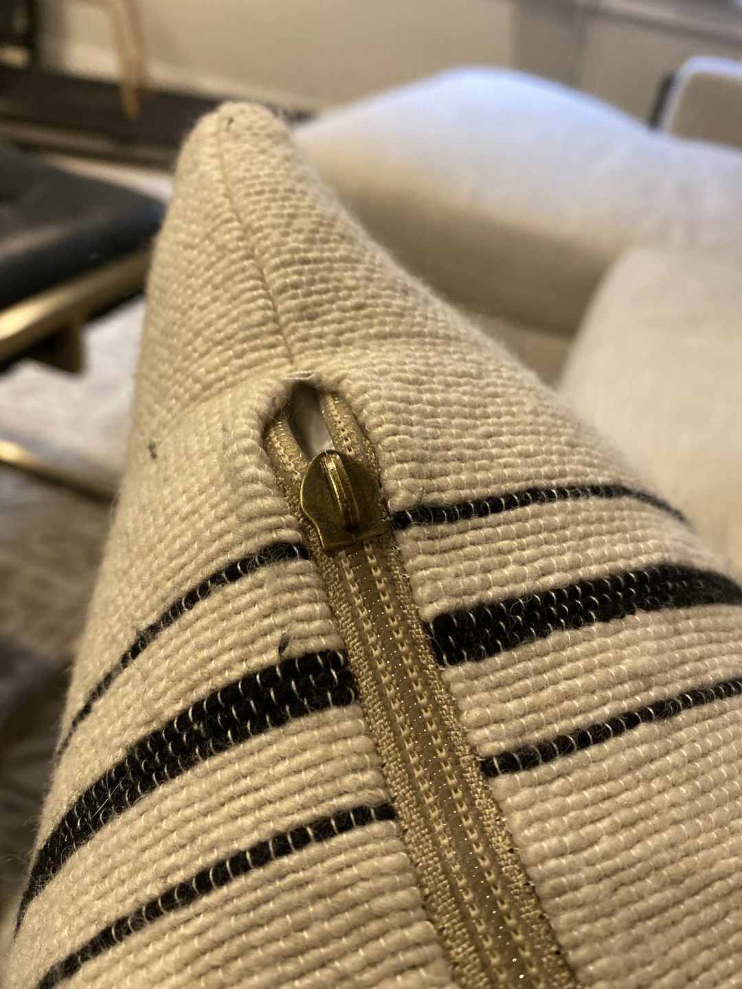 Customer photo review of Ollie in Warm Charcoal - Lumbar 12x40"