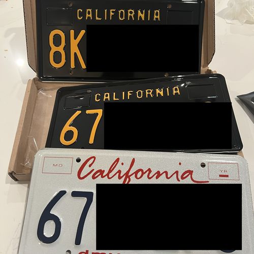 Customer photo review of 1963 CALIFORNIA LICENSE PLATE 6"x12" (156.5mm x 305mm)