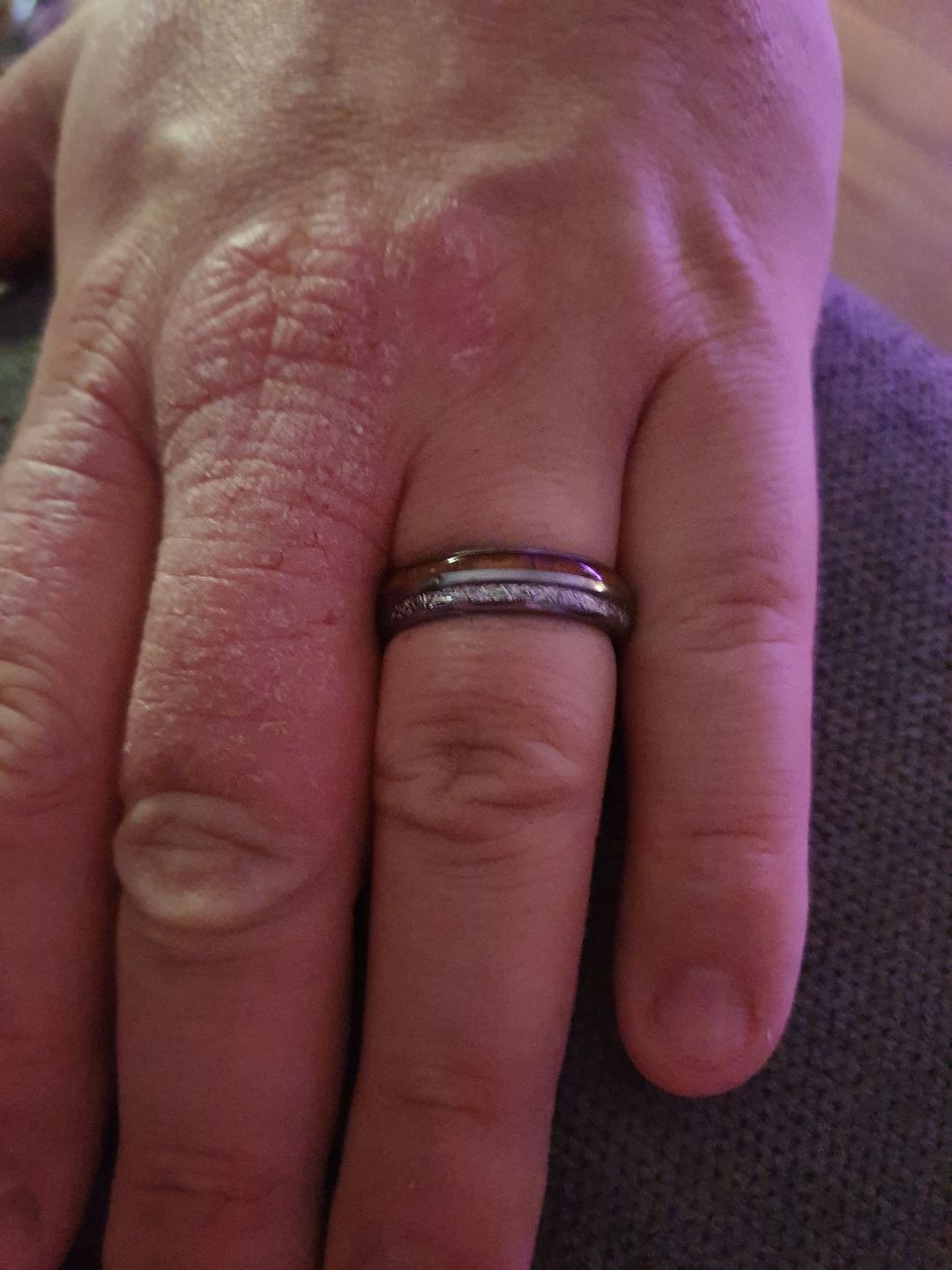 Customer photo review of The Wood and Steel Wonder Ring