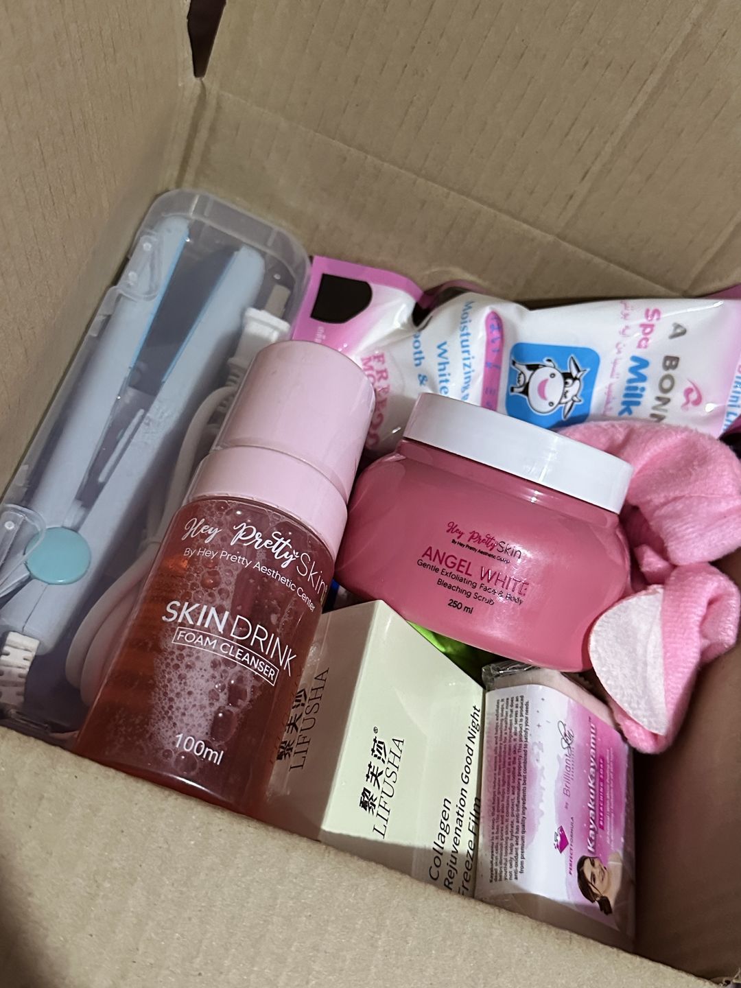 Customer photo review of Mystery Beauty Bundle Box - Skincare / Cosmetic Products