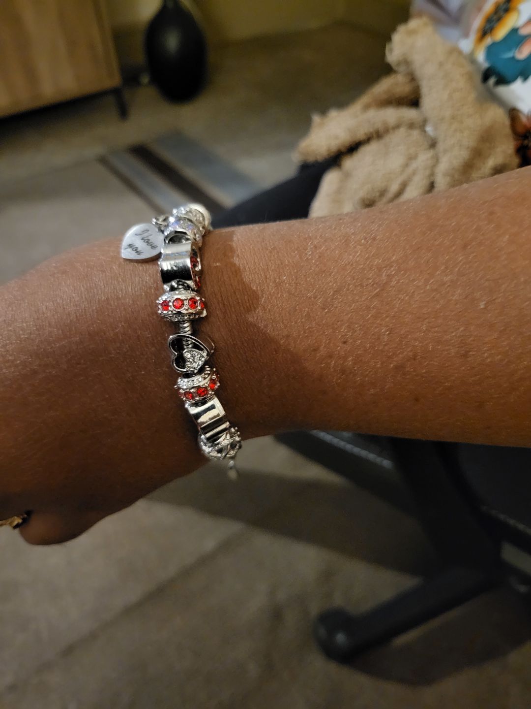 Customer photo review of I Love You Bracelet