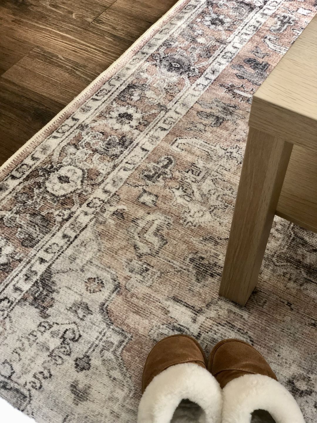 Customer photo review of Distressed Vintage Cezanne Blush Area Rug