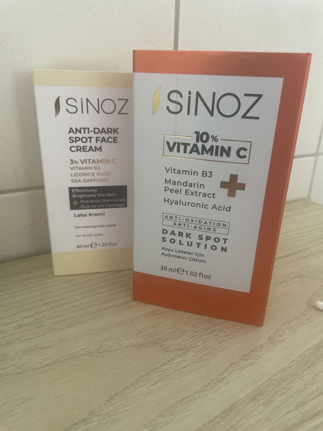 Customer photo review of Dark Spot Set