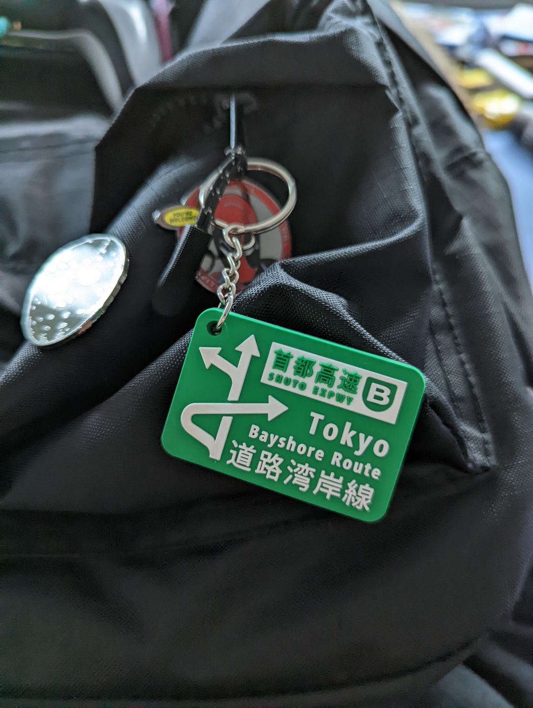 Customer photo review of Bayshore Route Soft Rubber Key Ring