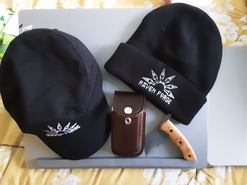 Customer photo review of EDC Folding Seax - Olive Wood