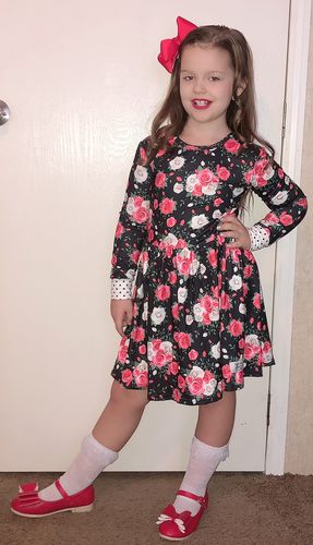 Customer photo review of [Red Quilted] Pipperdoodles Bow Shoes