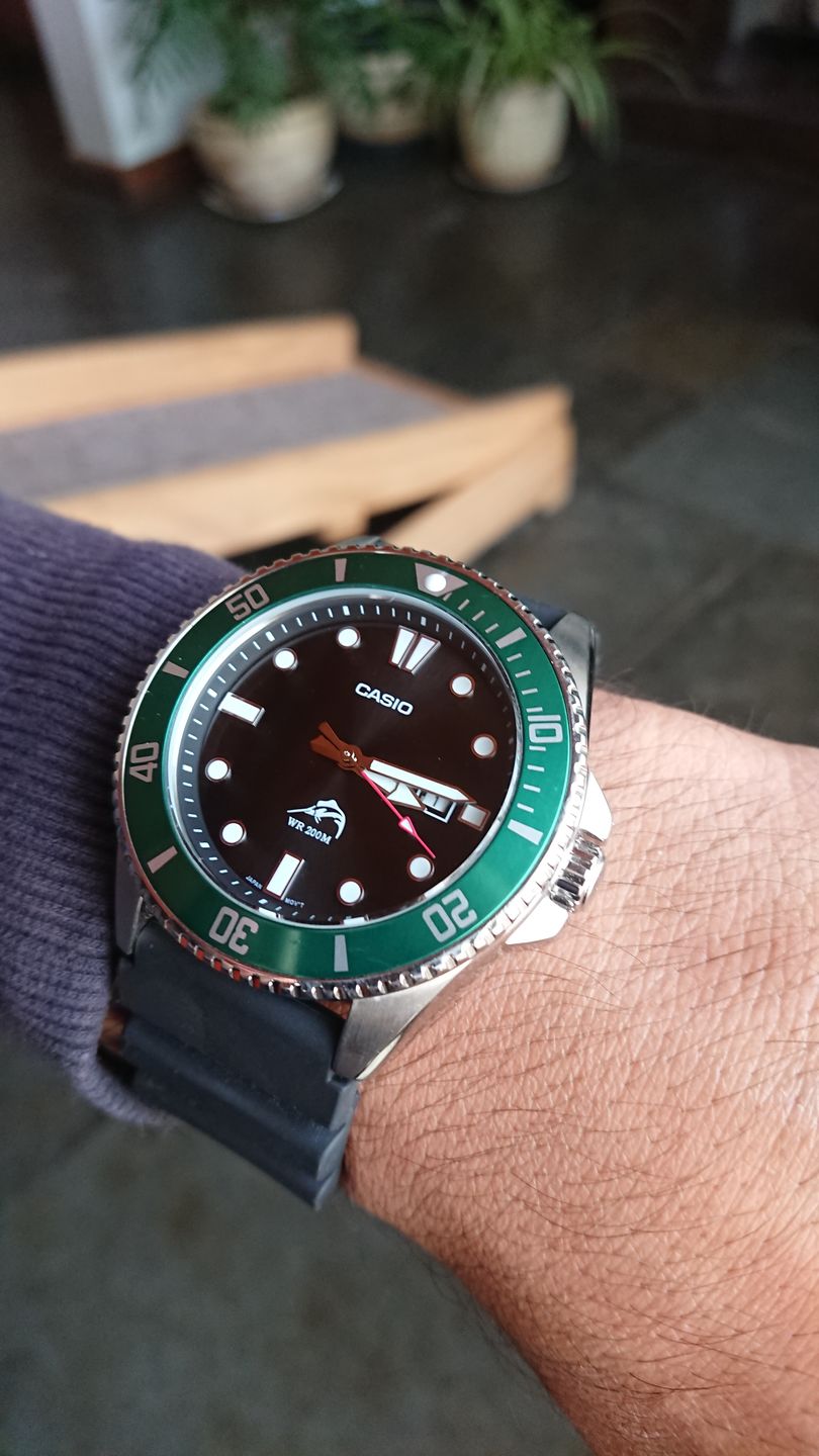 Customer photo review of Reloj Casio Submariner Marlin Duro MDV-106B-1A3VCF Hulk Buceo [EXCLUSIVO]