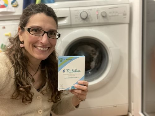 Customer photo review of Eco-Tiras de Detergente 40 lavados Natulim