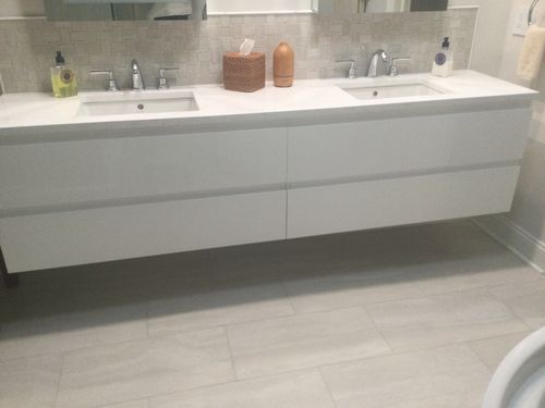 Customer photo review of Monterey Floating Vanity