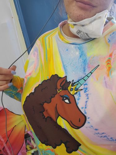 unicorn tie dye sweatshirt