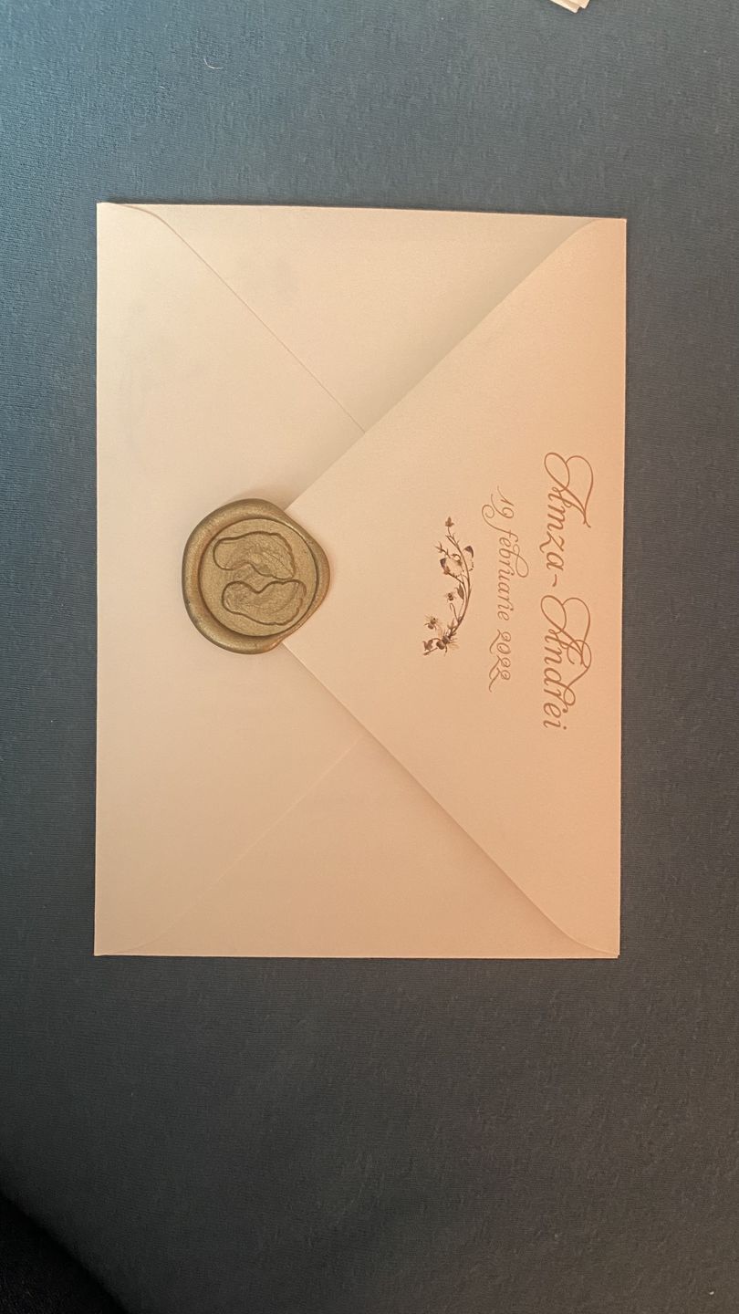 Customer photo review of Classical apes, invitație botez, handmade