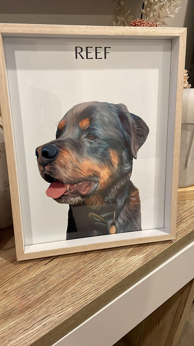 Customer photo review of Custom Pet Portrait (Digital Copy)