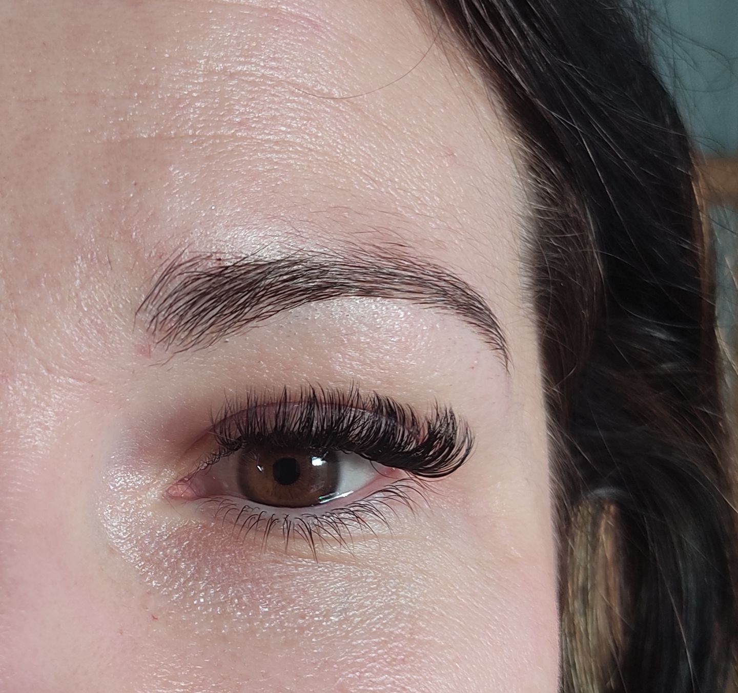 Customer photo review of 0.05 Easy Smart Fan Russian Volume Cashmere Lashes (16 lines)
