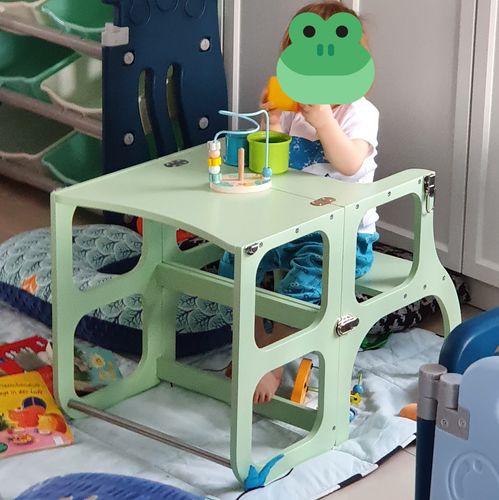 Customer photo review of LIMITED EDITION! Montessori helper tower in mint green color