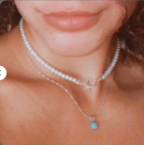 Customer photo review of Personalized Pearl Necklace