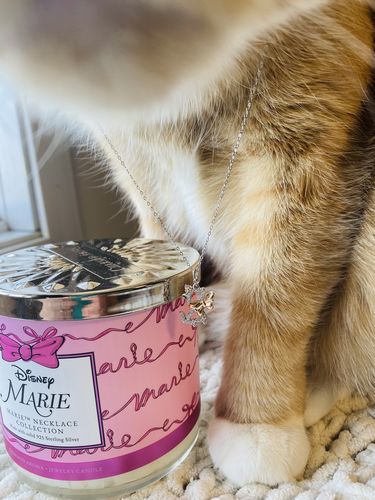 Customer photo review of Disney The Aristocats Marie Candle - 925 Sterling Silver Marie Necklace Collection
