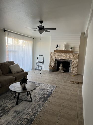 Customer photo review of Contemporary Mantels