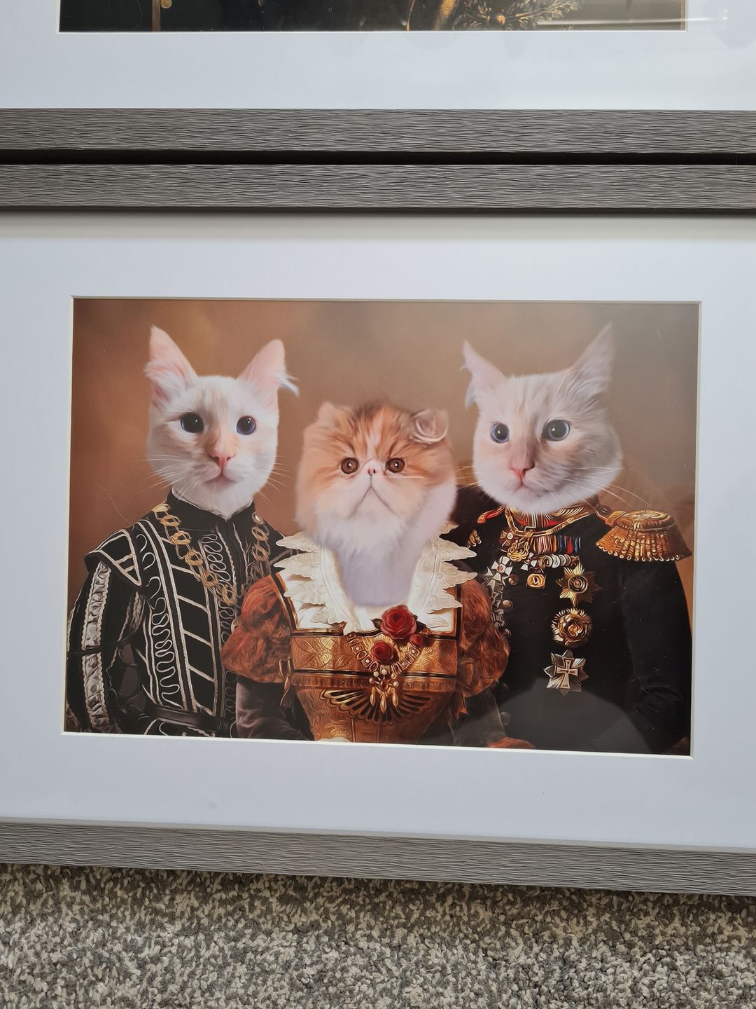 Customer photo review of The Nobles: Custom Pet Portrait