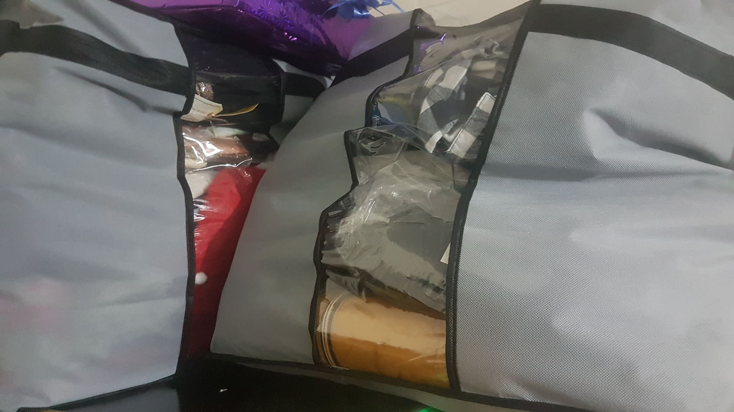 Customer photo review of High Quality Space Saving Storage Bags - (GREY)