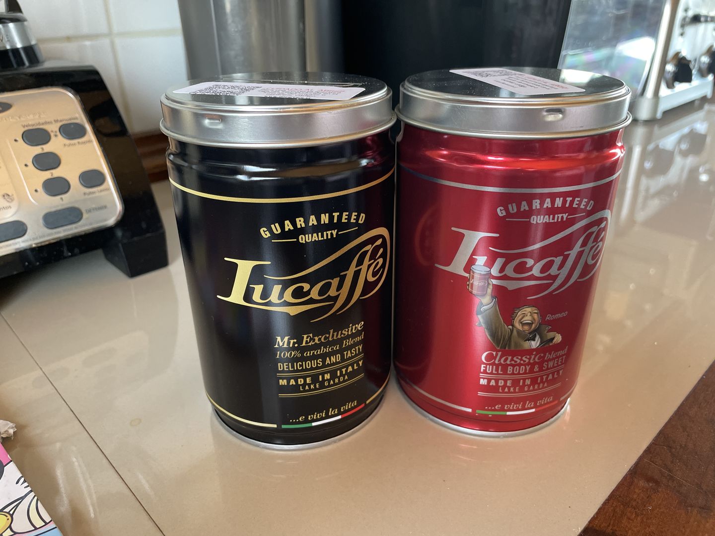 Customer photo review of Lata Lucaffe Classic y Mr. Exclusive 250 grs Grano Molido