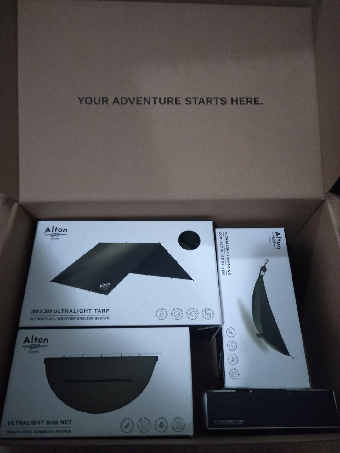 Customer photo review of Ultralight Hammock Set