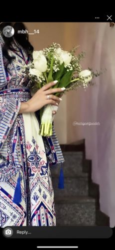 Customer photo review of Black/Gold Flowers Full Embroidered Thobe