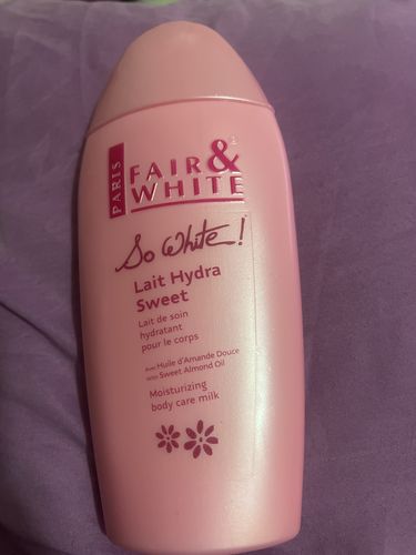Customer photo review of Fair and White So White Hydra Sweet Moisturizing Body Lotion with Sweet Almond Oil 500ml/ 16.90 fl oz