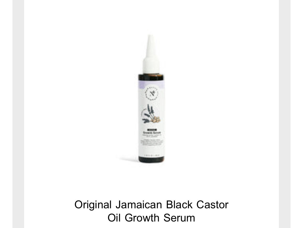 Customer photo review of Original Jamaican Black Castor Oil Growth Serum