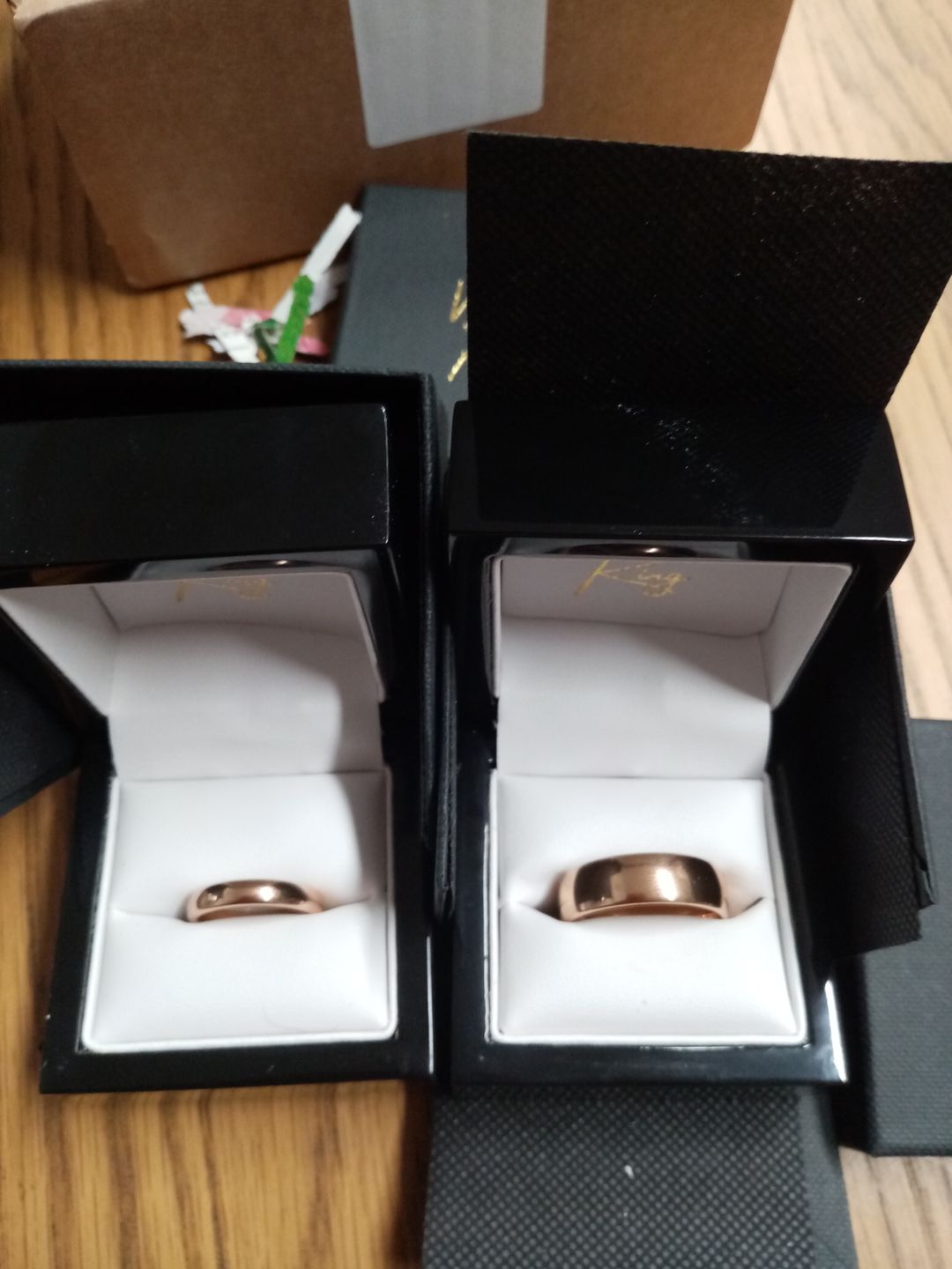 Customer photo review of Rose Gold Wonder Ring Set