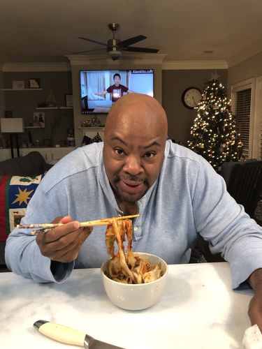 Customer photo review of [N8] Hot Oil-Seared Hand-Ripped Noodles Meal Kit (4 Servings)