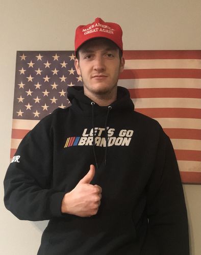Customer photo review of Let's Go Brandon Hoodie