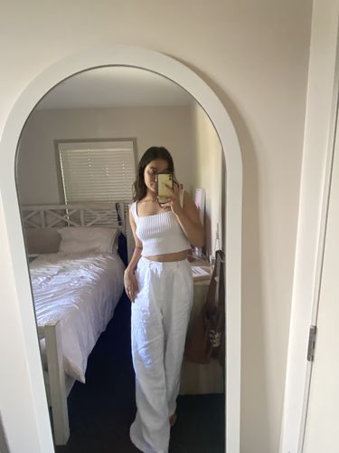 Customer photo review of Arch Lean Full Length Mirror