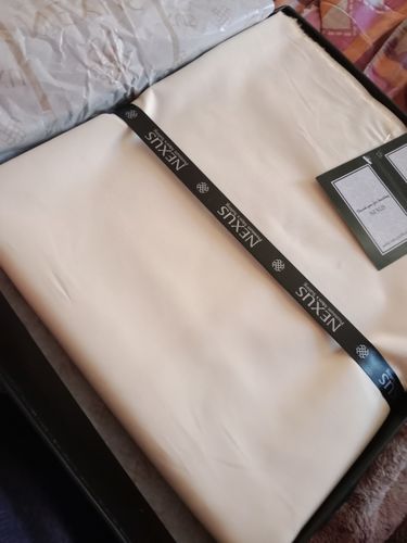 Customer photo review of Majestic 100% Cotton (Cream) Unstitched